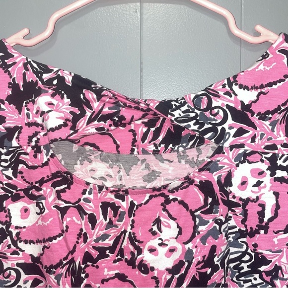 Lilly Pulitzer Pandas Hibiscus Pink Hanging with My Boo Bay Dress XS - Picture 6 of 9